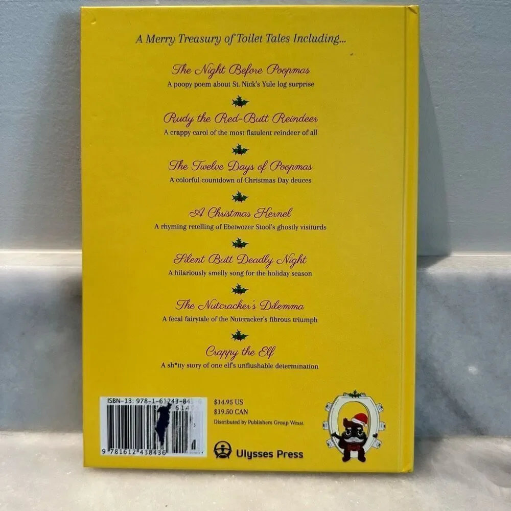 NWT We Wish You a Poopy Christmas Fudgy the Poopman's Collection Book OS
